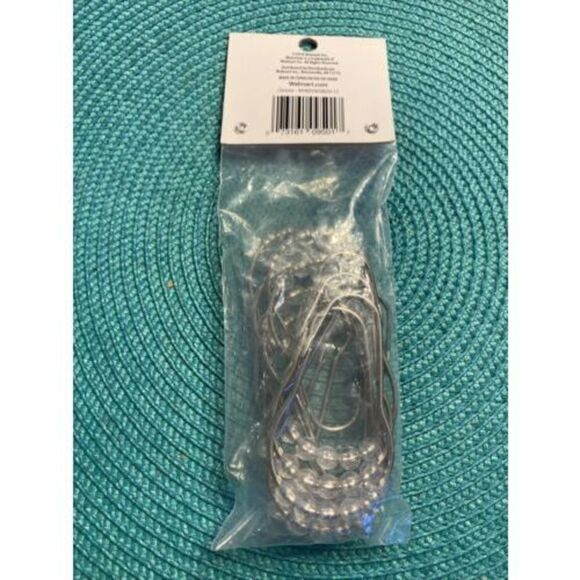Mainstays Shower Curtain Hooks 12 Pieces. NIP - Picture 2 of 2